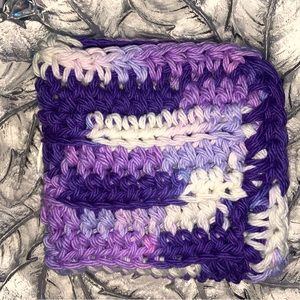HAND CRAFTED Crocheted Colorful All Purpose 100% Cotton Wash or Dish Cloth